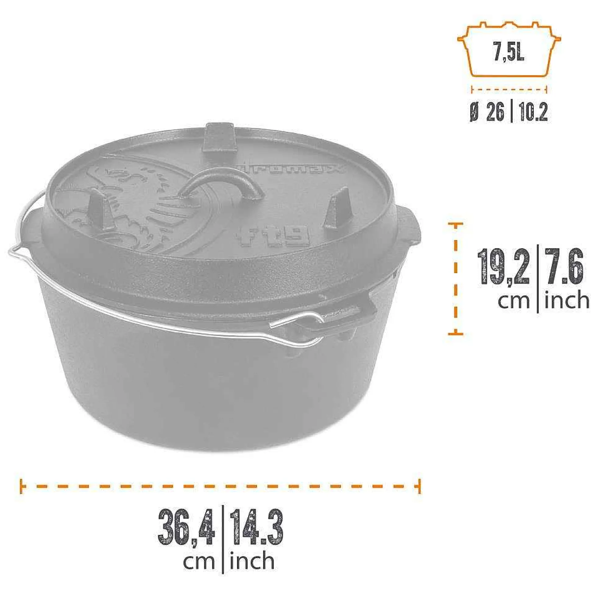 Petromax Fire Pot (Dutch Oven) New
