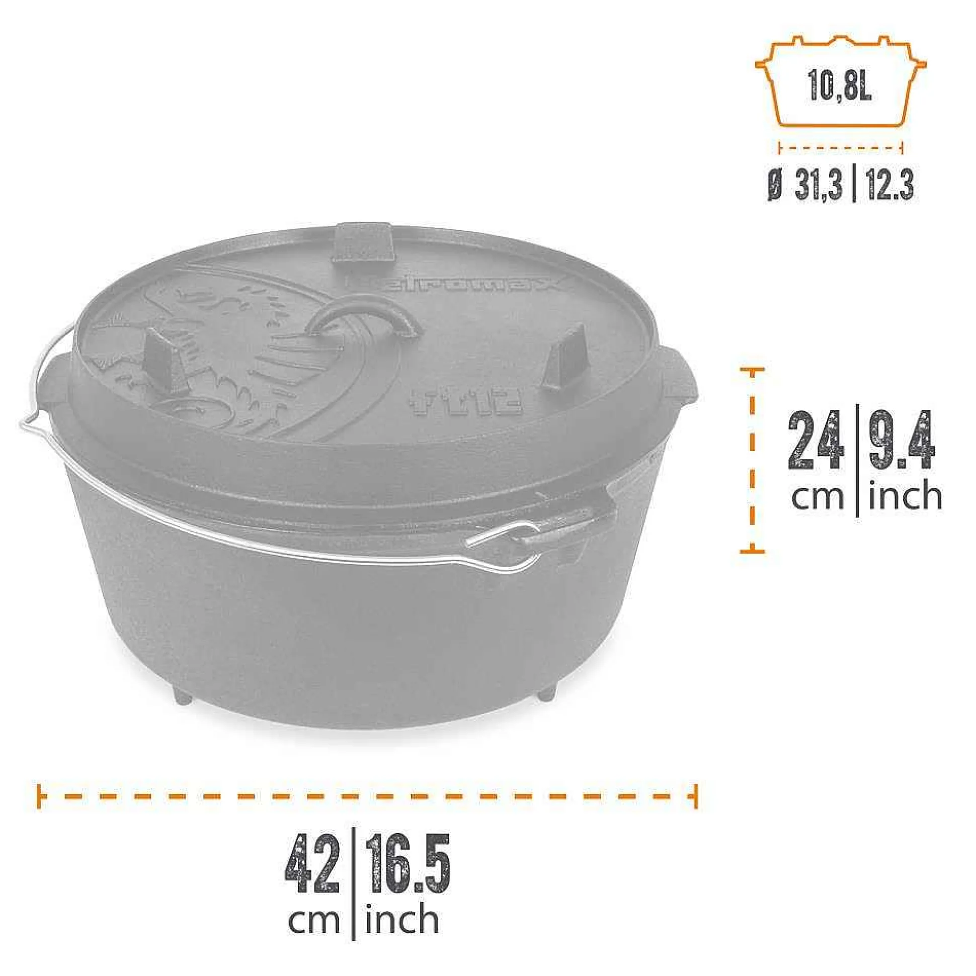 Petromax Fire Pot (Dutch Oven) New