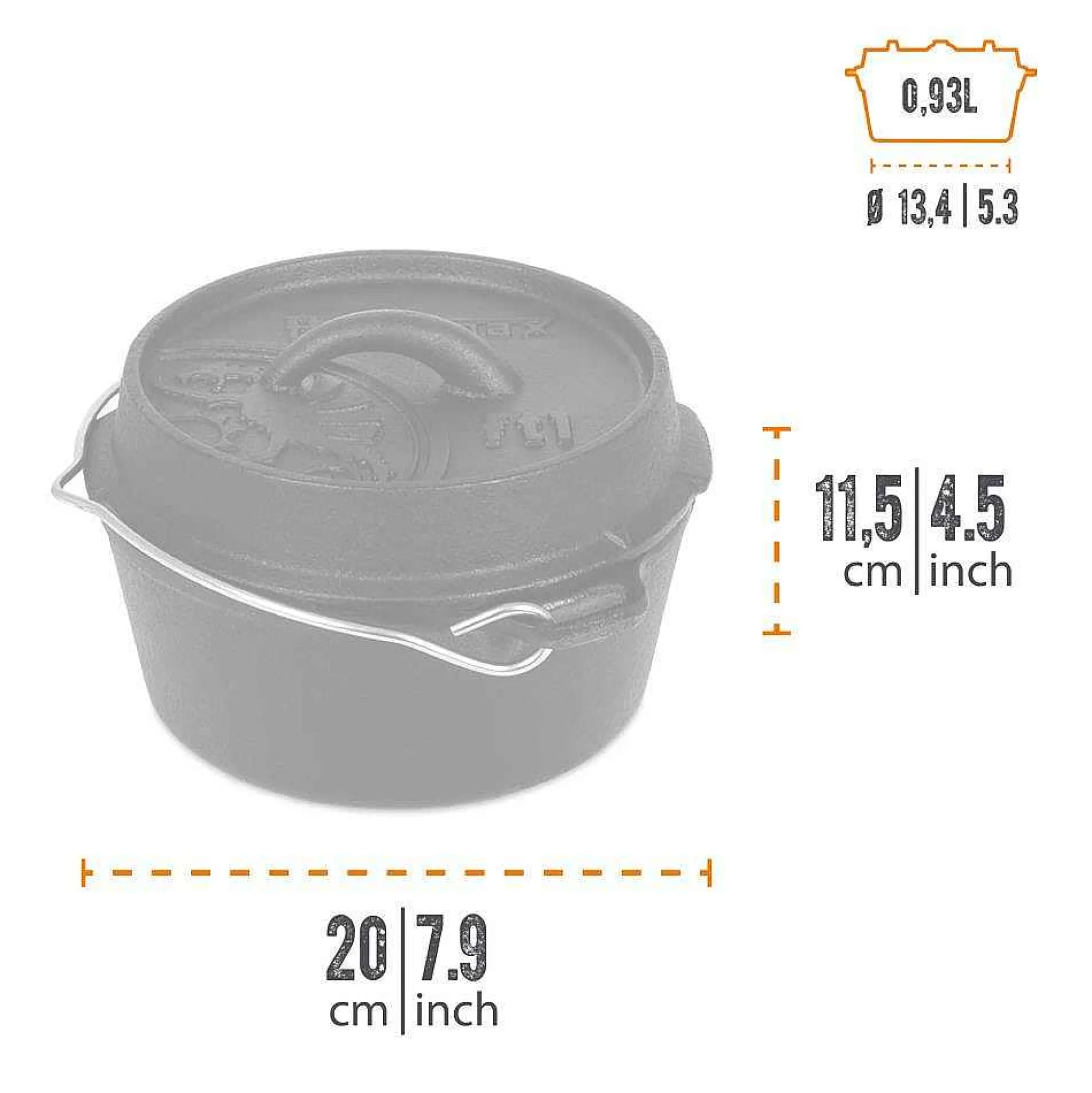 Petromax Fire Pot (Dutch Oven) New