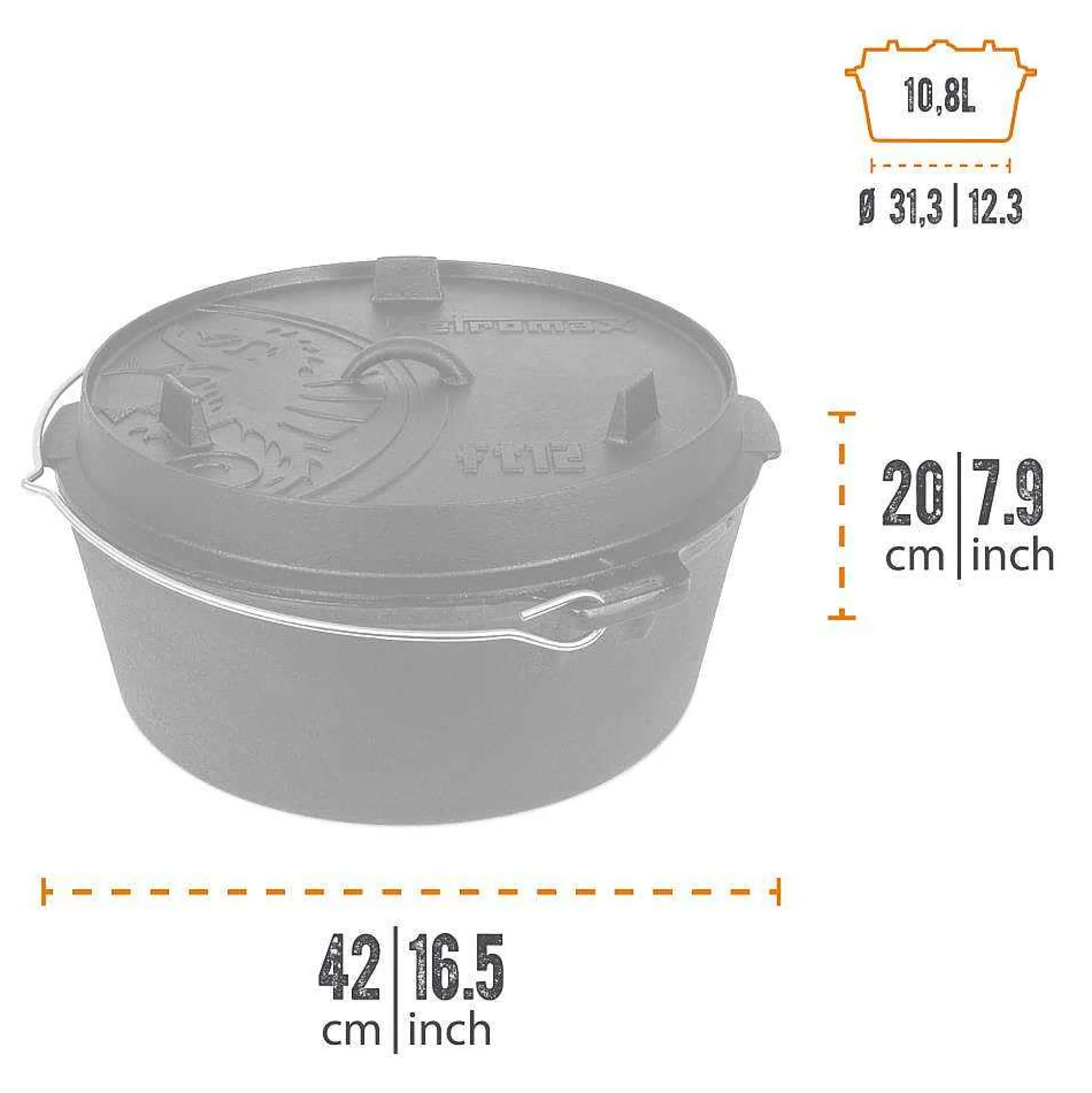Petromax Fire Pot (Dutch Oven) New